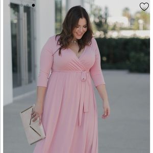 PinkBlush maxi wrap dress